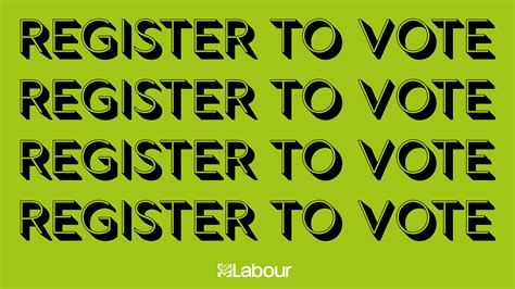 labours register to vote.